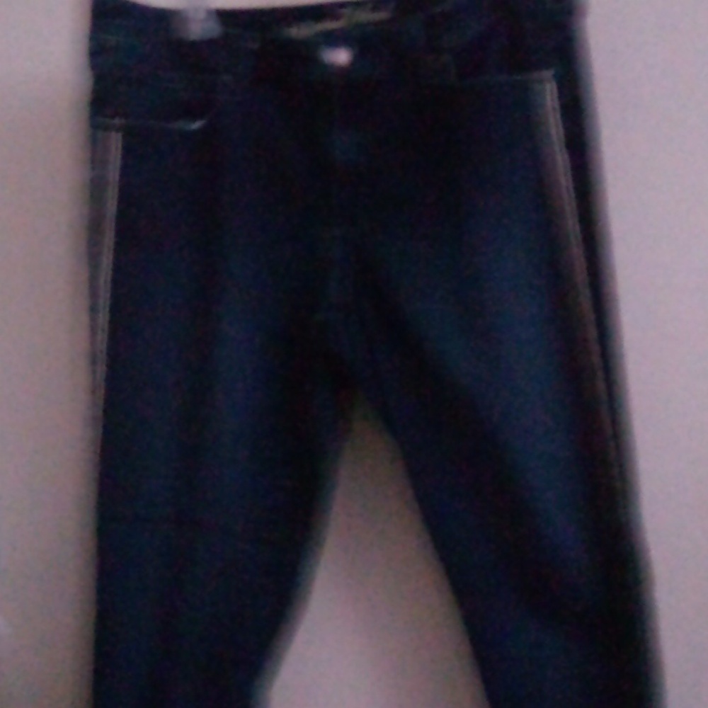 Size 14 universal threads jeans red and white stripes on sides